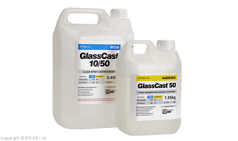 se tv lever petulance GlassCast 50 Clear Epoxy Casting Resin 5kg