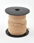 Leather stripe round natural 2mm/ roll 25m
