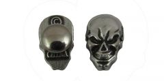 Concho Rivets Silver Skull 11x6 mm