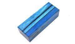 Stabilized spalted birch - Brilliant blue