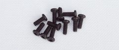 Black button screws 6,3 mm M2x10