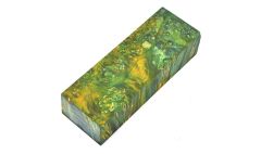 Stabilized Maple burl - Spring green