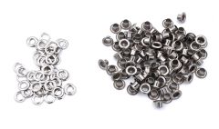 Nickel plated grommets 5mm (3/16") 100pcs