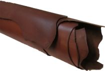 Vegetable tanned leather whole hide - brown 26 sqft