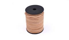 Leather strip round natural 4mm /roll 25m