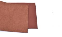 Vegetabile tanned leather/brown/ 10 cm