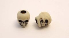 Skull bead / Antique Ivory