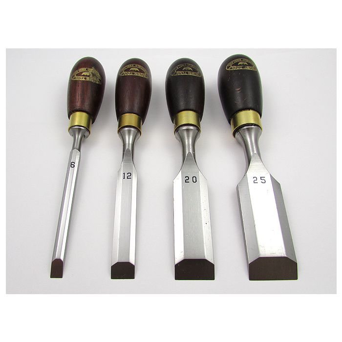 4 Piece Butt Chisel Set, Cardboard Box