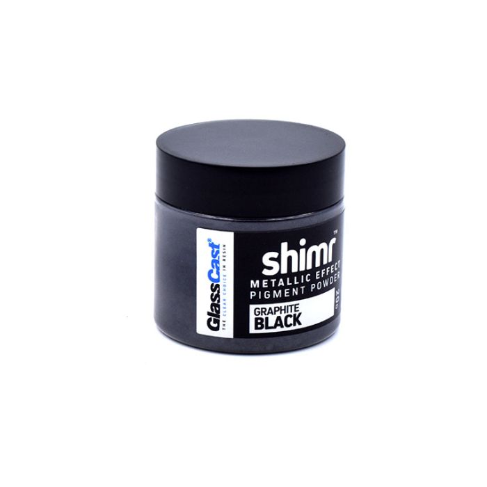 SHIMR Metallic Resin Pigment Powder 20g - Graphite black SHIMR Metallic Resin Pigment Powder 20g - Graphite black