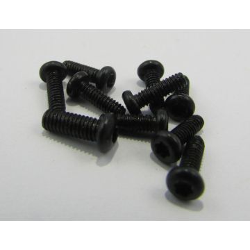 Tornillos de cabeza negro 10 pcs