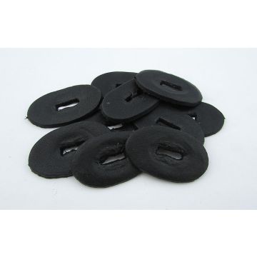 Espaciadores de Cuero Negro 10 Piezas