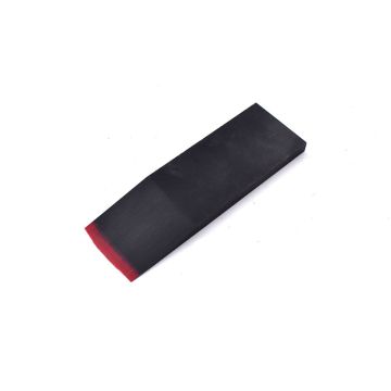 Micarta Jet black with red liner - small