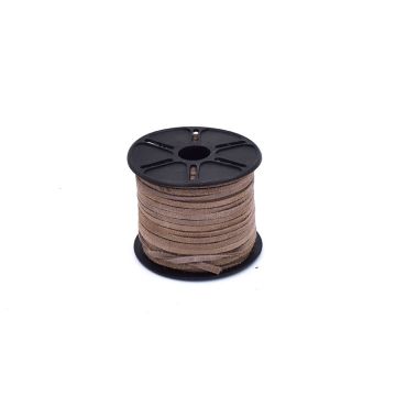 Suede leather cord natural 3mm - 25m
