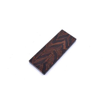 G-10 Damascus Black & Orange