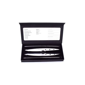 Raffir Steak knife 3 layer steel- 4 pcs with a gift box
