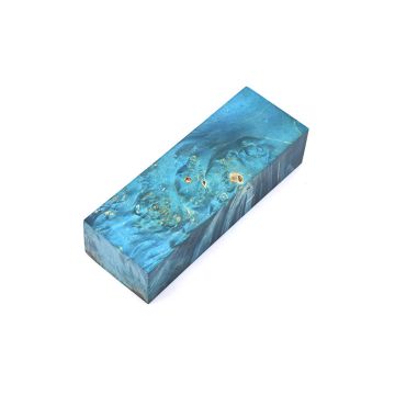 Stabilized Maple burl turquoise