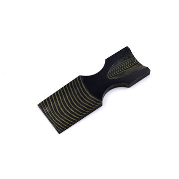 Micarta Black & Natural Linen Small