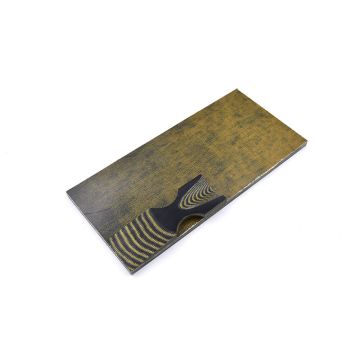 Micarta black & natural canvas Large