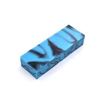 Acrylic Black in Turquoise Block