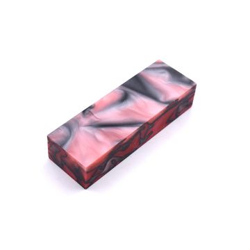 Acrylic Red & Pearl Block