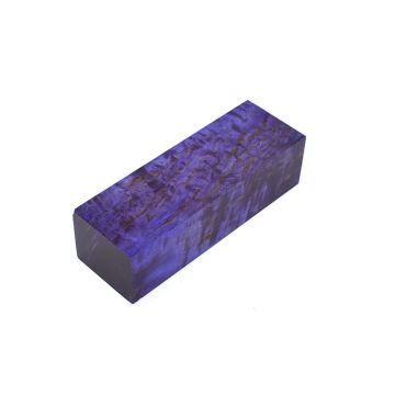 Stabilized curly birch - Purple dream