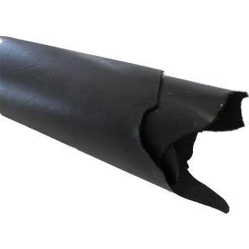 Vegetable tanned leather quarter hide - black  5 sqrft